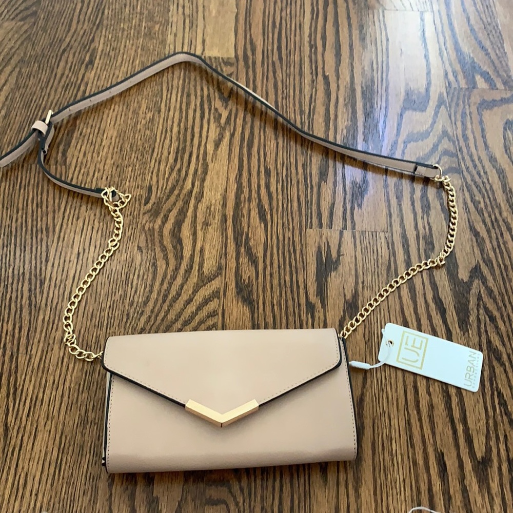 Tan cross body bag